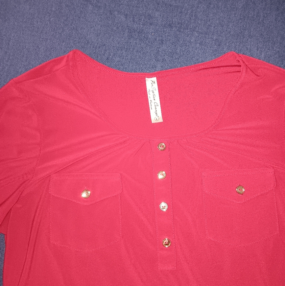 Red blouse